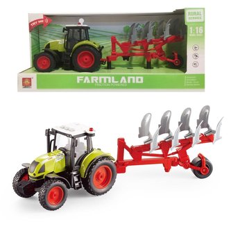 Traktor z pługiem