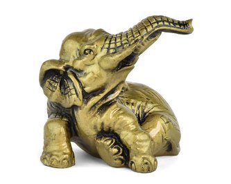 Figurka Slon pozlacený B