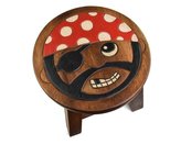 Stolička dřevěná dekor pirát