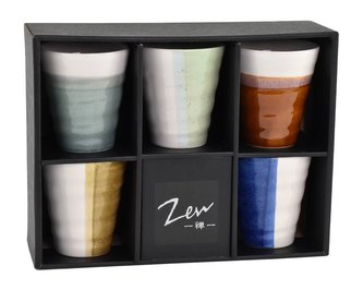 Set keramických kalíšků Japan Zen 5 ks