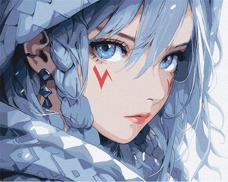 Malowanie po numerach - Magia niebieskich oczu