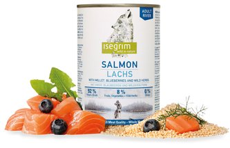 ISEGRIM Adult River: Losos s prosem a borůvkami 800 g
