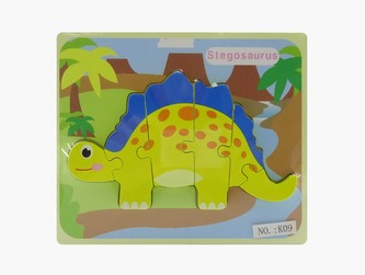 Vkládačka dřevěná dino