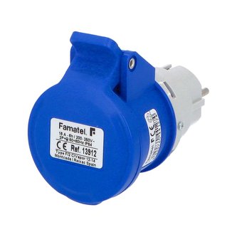 Adaptér 13912 IP54/230V/16A - domovní vidlice / CEE zásuvka