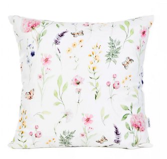 Dekorační polštář s výplní  | SPRINA | malé květiny | 45x45 cm | 876313 Homla
