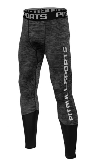 Legíny Pitbull West Coast Performance šedý melír Velikost: S