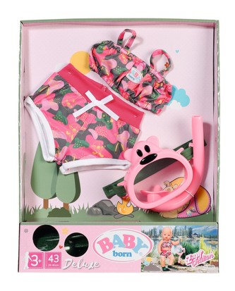 BABY born Víkendová souprava na šnorchlování Deluxe, 43 cm