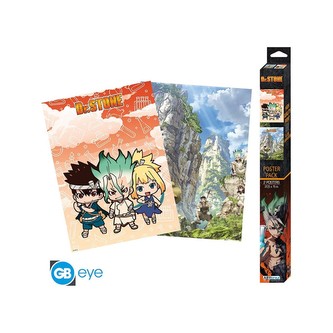 Set 2 plakátů Dr. Stone - Artworks (52x38 cm)