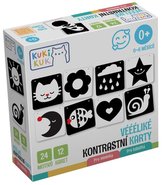 KukiKuk Véééliké kontrastní karty Pro miminka
