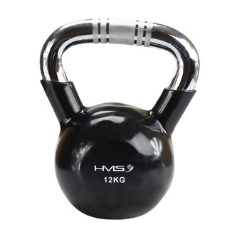 Kettlebell s chromovaným úchopem HMS KTC 12 kg černý Velikost: 12kg