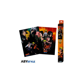 Set 2 plakátů Naruto Shippuden - Ninjas (52x38 cm)