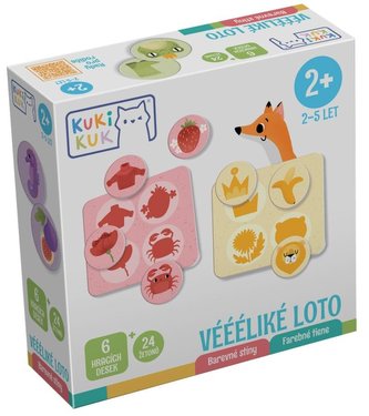KukiKuk Véééliké loto Barevné stíny