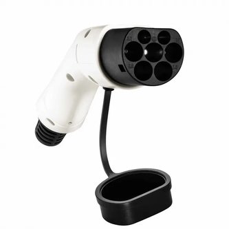 Akyga Napájecí adaptér Typ 2 (Mennekes), 1-fáze male, 32A - bílá