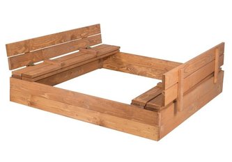 Dřevěné pískoviště impregnované 120 × 120 cm