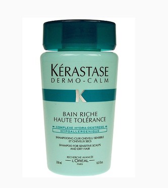 Kérastase Zklidňující šampon pro citlivou vlasovou pokožku a suché vlasy Bain Riche Dermo-Calm (Hypoallergenic Cleansing Soothing Shampoo Sensitive Scalp Dry Hair) Zklidňující šampon pro citlivou vlasovou pokožku a suché vlasy Bain Riche Dermo-Calm (Hypoa