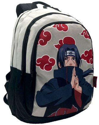 Školní batoh Naruto: Itachi (objem 26 litrů|30 x 44 x 20 cm) šedá tkanina