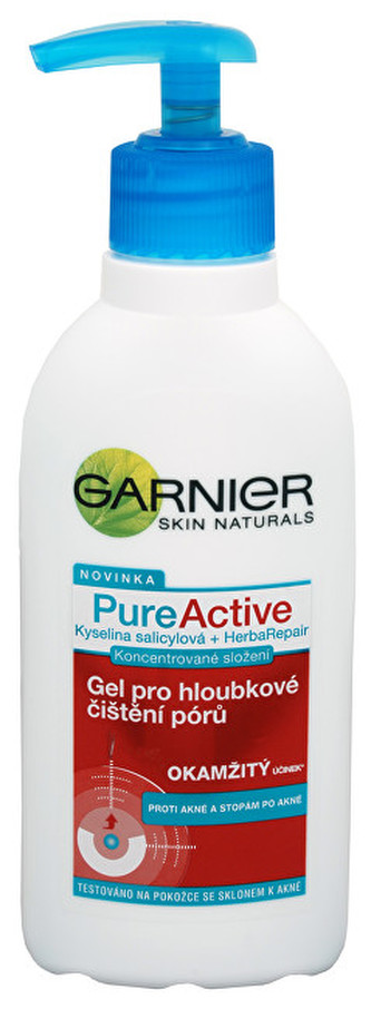 Garnier PureActive gel pro hloubkové čištění pórů 200 ml woman