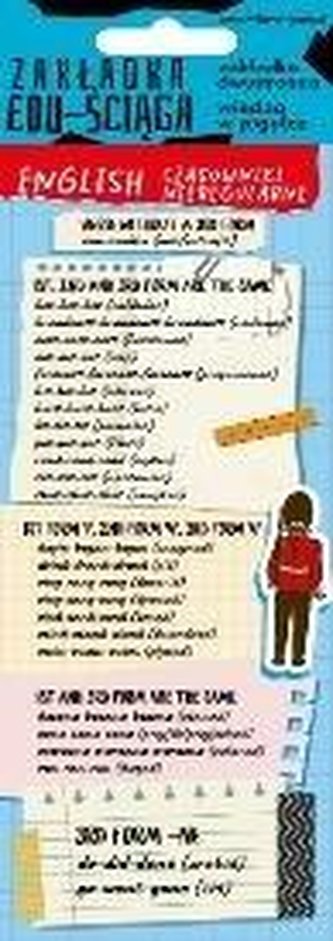 Zakładka edu-ściąga. English czasowniki nieregular