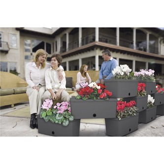 BAMA Sada zavlažovacích truhlíků BRICK, antracit