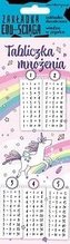 Zakładka edu-ściąga. Tabliczka mnożenia unicorn