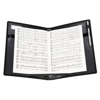 Desky na noty "Vocalyz Concerto", černá, 4 kapsy, PP, VIQUEL