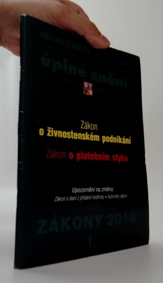 Aktualizace I/2 zákon o živnostenském podnikání, zákon o platebn