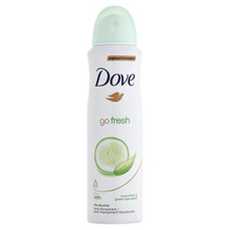 Dove Antiperspirant ve spreji Go Fresh s vůní okurky a zeleného čaje (Cucumber & Green Tea Scent) Antiperspirant ve spreji Go Fresh s vůní okurky a zeleného čaje (Cucumber & Green Tea Scent) - Objem 150 ml woman