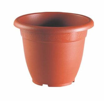 KVĚTINÁČ "BELL", KULATÝ, 20X16CM, PLAST