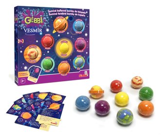 Glibbi Kosmiczne wodne bomby, 9 szt.