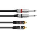 Kabel KC2-60 2x Jack 6,3 mono - 2x RCA, 6 m