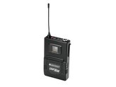 Omnitronic UHF-502, kapesní bezdrátový vysílač 823-832MHz s klopovým mikrofonem