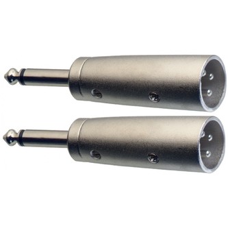 Stagg AC-XMPMH, redukce, Jack 6,3 mm zástrčka mono - XLR zástrčka