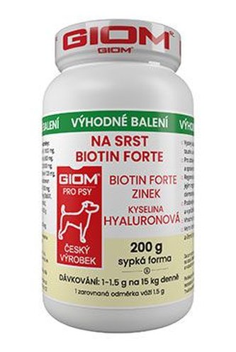 Giom S pes Na srst Biotin FORTE 200g plv