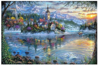 Diamentowa mozaika - Zamek na wyspie