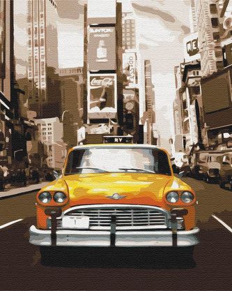Obraz Paint it! Malowanie po numerach. New York taxi Obraz Paint it! Malowanie po numerach. New York taxi