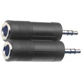 Stagg AC-PFSJMSH, redukce samice jack 1/4" - mini stereo jack, 2ks