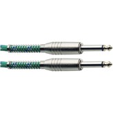 Stagg SGC6VT GR, nástrojový kabel Jack/Jack, 6 m, zelený