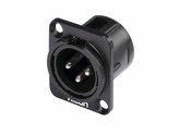 Hicon XLR mounting plug 3pin HI-X3DM-M