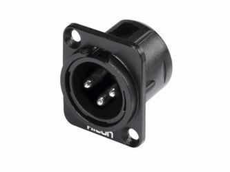Hicon XLR mounting plug 3pin HI-X3DM-M