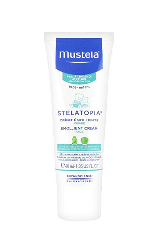 Mustela Dětský krém na obličej pro extrémně suchou a atopickou pleť Stelatopia (Emollient Face Cream) 40 ml 