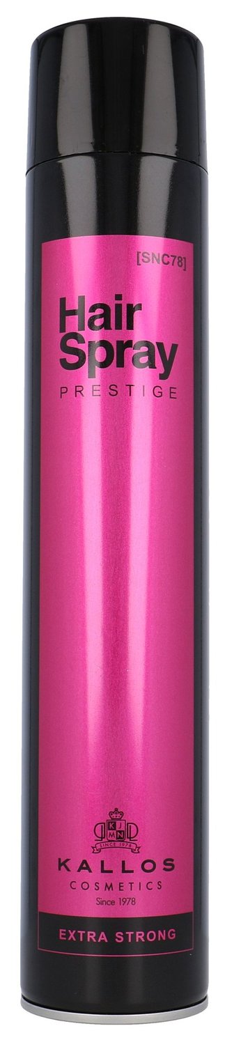 Kallos Profesionální lak na vlasy s extra silnou fixací Prestige (Extra Strong Hold Professional Hair Spray) Profesionální lak na vlasy s extra silnou fixací Prestige (Extra Strong Hold Professional Hair Spray) - Objem 750 ml woman