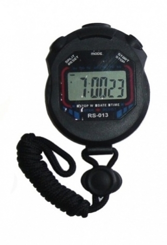 stopky - měření času černé