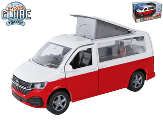 Kids Globe Traffic dodávka Volkswagen 13,5cm kov zpětný chod v krabičce