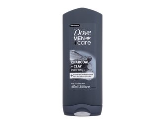 Dove Men + Care Sprchový gel Charcoal + Clay 400 ml pro muže