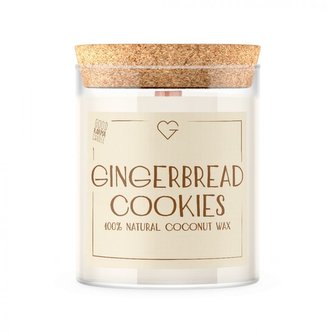 Svíčka s dřevěným praskajícím knotem - Gingerbread Cookies 160 g