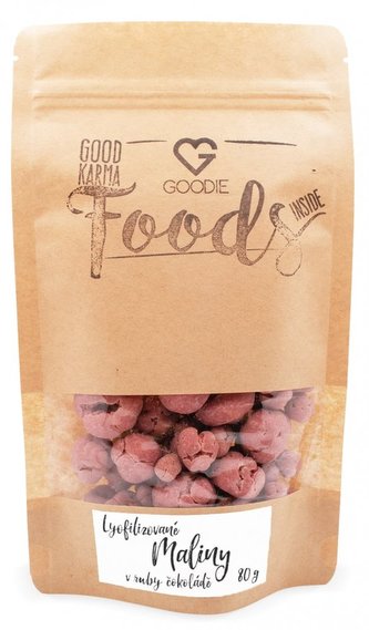 Lyofilizované maliny v ruby čokoládě 80 g