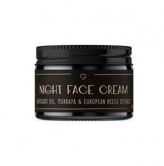 Night Face Cream - Noční krém s avokádovým olejem, muraja a extraktem z buku lesního 50 ml