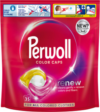 Perwoll prací kapsle Renew Color na barevné prádlo, 35 praní