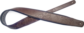 Stagg SPFL30 MEX DBRW, kytarový popruh, tmavě hnědý