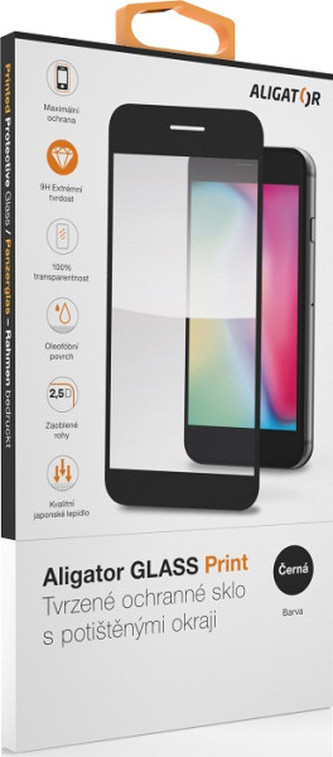 Ochrana displeje GLASS PRINT, Samsung Galaxy A13 4G, černá